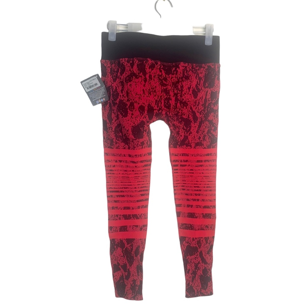 NUX Along The Lines Leggings Pink Ruby NWT‎ sz LG - Picture 4 of 8